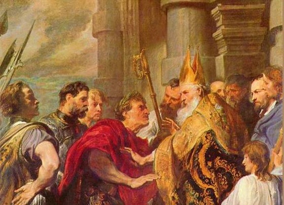 St. Ambrose and Emperor Theodosius-1024x768-7714