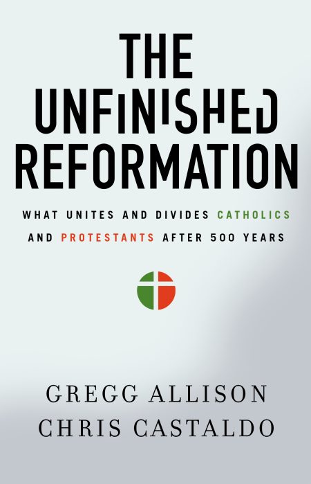 Five hundred years ago, a Catholic monk nailed a list of grievances on the door of a church in Germany and launched a revolution in the history of Christianity. Today there continues to be a number of unresolved issues between the Protestant and Catholic churches, and many experience this ongoing division within their family and among friends and neighbors.  Written in an accessible and informative style, Gregg Allison and Chris Castaldo provide a brief and clear guide to the key points of unity and divergence between Protestants and Catholics today. They write to encourage fruitful conversation about the key theological and sociological differences between the two largest branches of Christianity.  From the revolutionary events 500 years ago that sparked the Reformation to today, Unfinished Reformation takes a nuanced and thoughtful look at doctrine, practice, and how Protestants and Catholics can have fruitful discussions about the gospel of Jesus Christ.